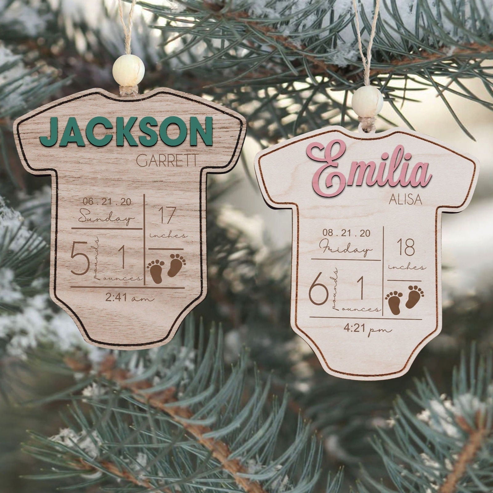 Baby's First Christmas Ornament 2024, Newborn, New Baby Gift CF05 - 19Gifts