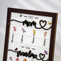 Custom Birth Month Flowers Sign, First Mom Now Grandma Gift, Gift for Mom and Grandma MS24 - 19Gifts