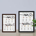Custom Birth Month Flowers Sign, First Mom Now Grandma Gift, Gift for Mom and Grandma MS24 - 19Gifts