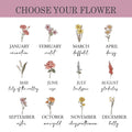 Custom Birth Month Flowers Sign, First Mom Now Grandma Gift, Gift for Mom and Grandma MS24 - 19Gifts