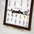 Custom Birth Month Flowers Sign, First Mom Now Grandma Gift, Gift for Mom and Grandma MS24 - 19Gifts