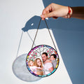 Custom Family Photo Stained Glass Suncatcher, Family Portrait Personalized, Family Suncatcher Couple Portrait Photo Stained Glass Suncatcher SC117 - 19Gifts