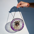 Custom Pet Portrait Stained Glass Suncatcher, Stained Glass Dog Memorial, Sympathy Gifts	SC121 - 19Gifts