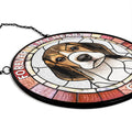 Custom Pet Portrait Stained Glass Suncatcher, Stained Glass Dog Memorial, Sympathy Gifts	SC121 - 19Gifts
