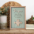 Custom Puzzle Piece Sign For Papa, Gifts for Dad, Gifts for Father/Grandpa, Unique Personalized Father Day Gift SD01 - 19Gifts