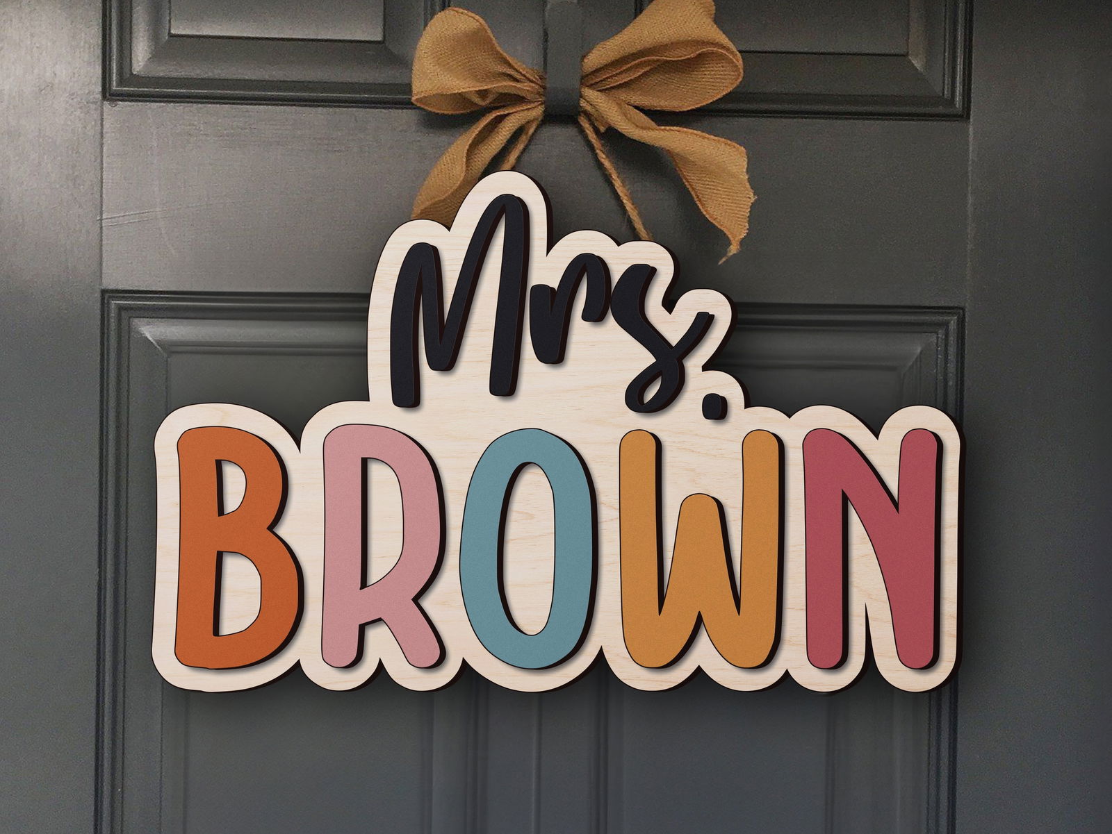 Custom Teacher Door Sign For Classroom DT01 - 19Gifts