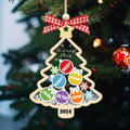 Personalized Family Shaker Ornament, Custom Family Christmas Tree Ornament CF648 - 19Gifts