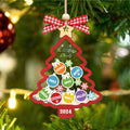 Personalized Family Shaker Ornament, Custom Family Christmas Tree Ornament CF648 - 19Gifts