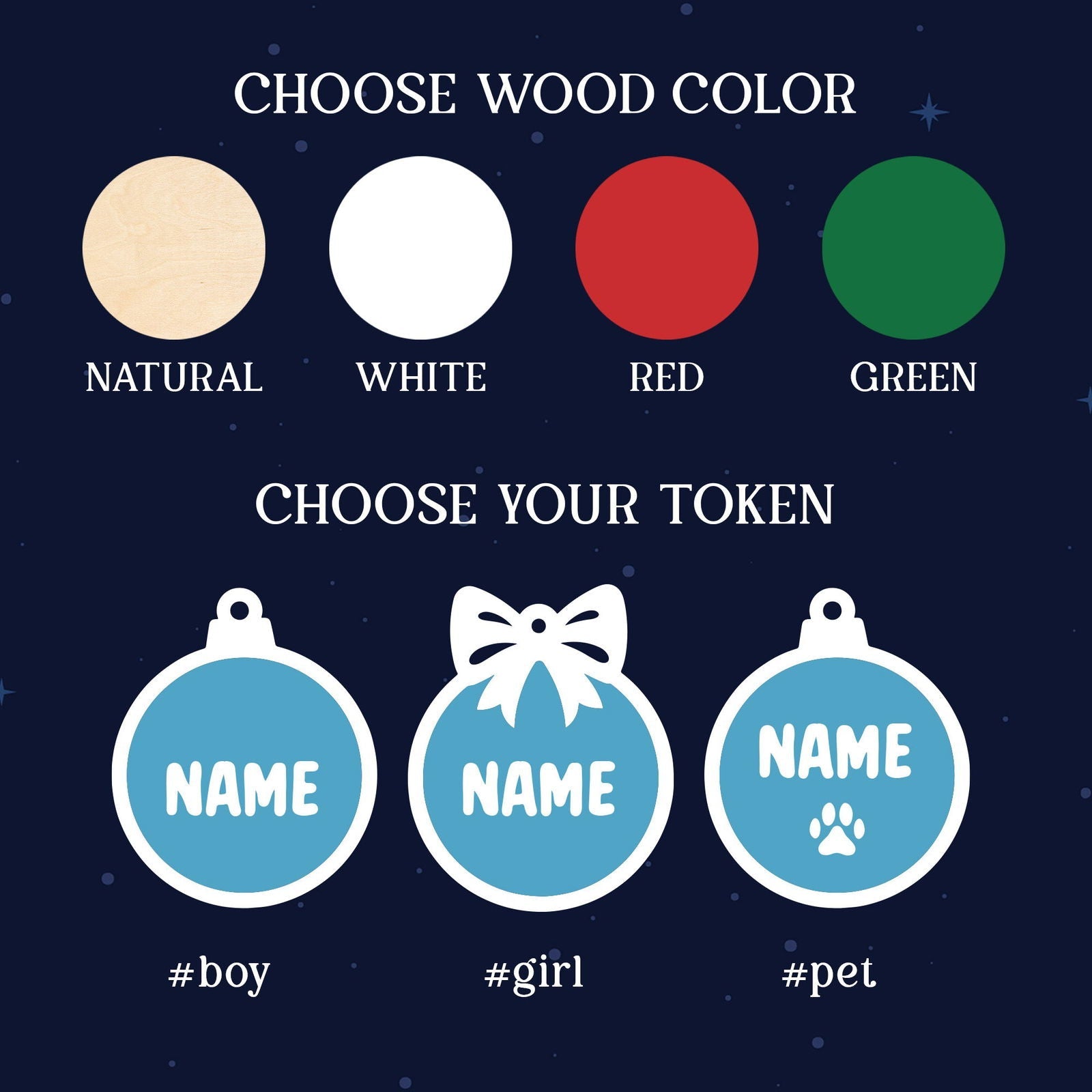 Personalized Family Shaker Ornament, Custom Family Christmas Tree Ornament CF648 - 19Gifts