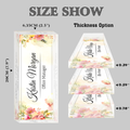 Personalized Floral Desk Name Plate, Plate Acrylic For Desk, Floral Desk Name Plate TD81-20 - 19Gifts
