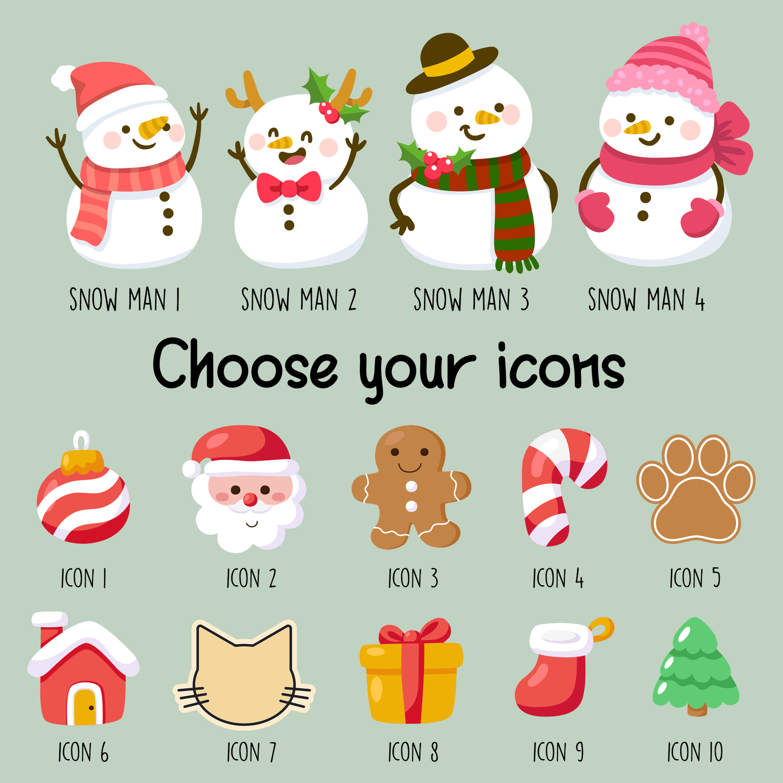 Personalized Shaker Snowman Christmas Ornaments for Family Members, Pet Dog Cat CF147 - 19Gifts