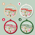 Personalized Shaker Snowman Christmas Ornaments for Family Members, Pet Dog Cat CF147 - 19Gifts