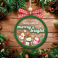 Personalized Shaker Snowman Christmas Ornaments for Family Members, Pet Dog Cat CF147 - 19Gifts