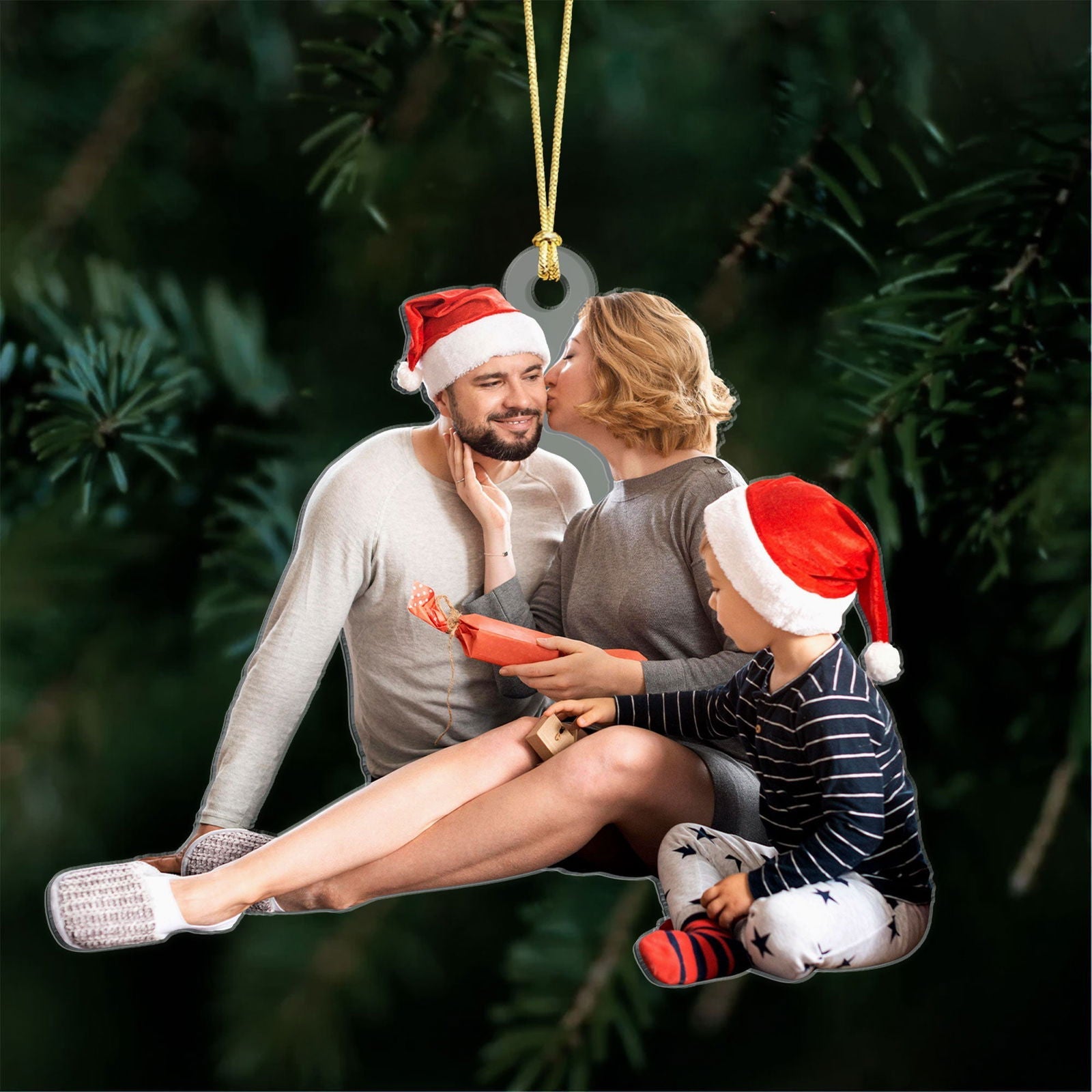 Photo Ornament, Christmas Ornament, Custom Family Photo Ornament, Personalized Ornament, Acrylic Ornament	CF753 - 19Gifts