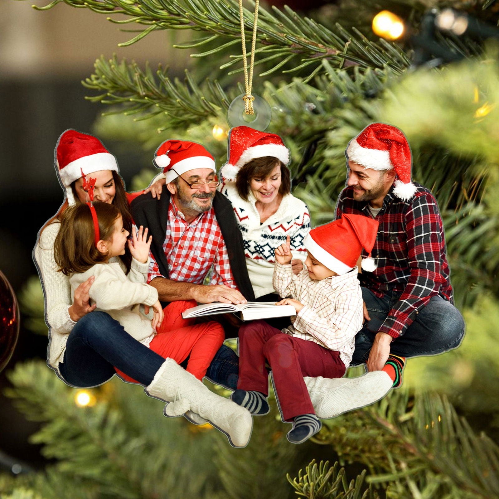 Photo Ornament, Christmas Ornament, Custom Family Photo Ornament, Personalized Ornament, Acrylic Ornament	CF753 - 19Gifts