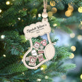 Stocking Baby First Christmas Ornament 2024, Personalized Baby Gifts, CF12 - 19Gifts
